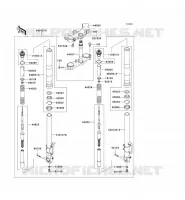 FOURCHE pour Kawasaki NINJA ZX-12R