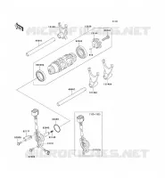 FOURCHETTE/BARRILLET DE SELECTION pour Kawasaki NINJA ZX-12R