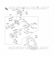FREIN ARRIERE pour Kawasaki NINJA ZX-12R