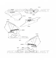 STICKER (NOIR) pour Kawasaki NINJA ZX-12R
