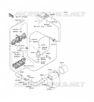 SYSTEME D'EVAPORATION CARBURANT(CA) pour Kawasaki NINJA ZX-12R