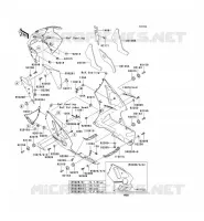 CARENAGE INFERIEUR pour Kawasaki NINJA ZX-12R