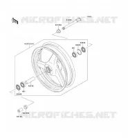 ROUE AVANT pour Kawasaki NINJA ZX-12R