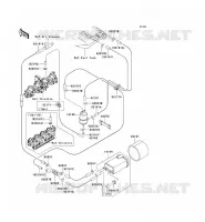 SYSTEME D'EVAPORATION CARBURANT(CA) pour Kawasaki NINJA ZX-12R