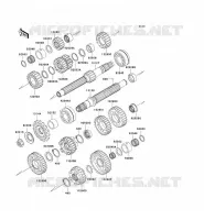 TRANSMISSION pour Kawasaki NINJA ZX-12R
