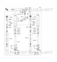 FOURCHE pour Kawasaki NINJA ZX-12R