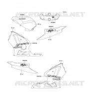 STICKER(BLEU) pour Kawasaki NINJA ZX-12R