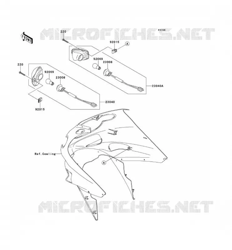 CLIGNOTANTS Kawasaki MOTOS 1200 2003 ZZR1200  ZX1200-C2H