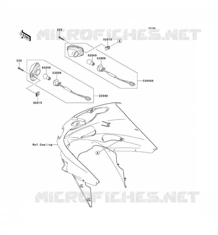 CLIGNOTANTS Kawasaki MOTOS 1200 2003 ZZR1200  ZX1200-C2H