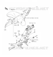 GARDE BOUE AVANT pour Kawasaki ZZR1400