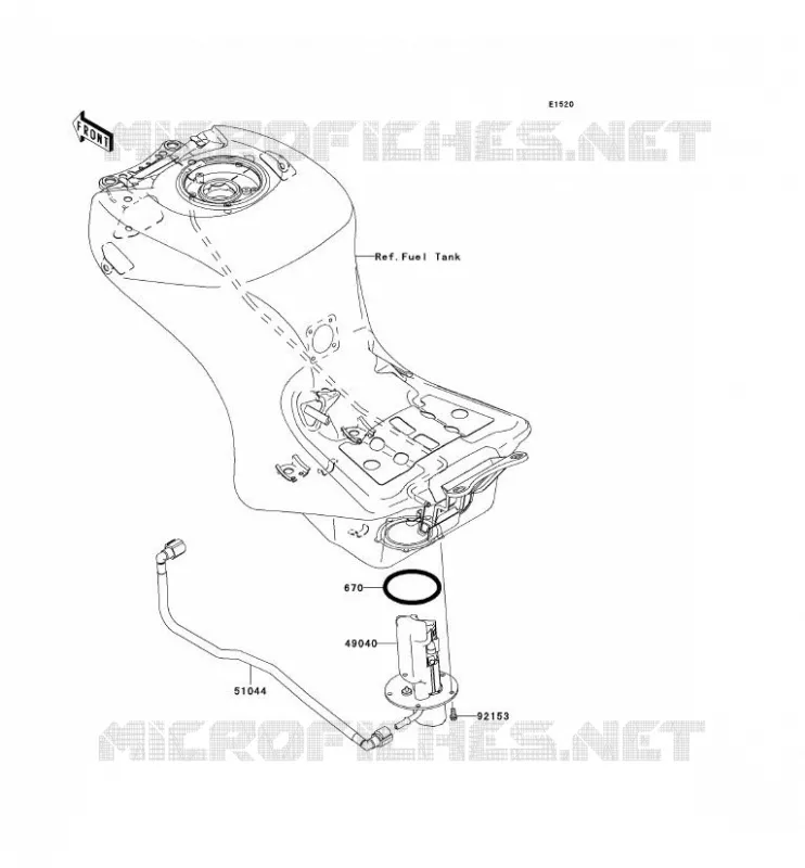 POMPE A ESSENCE Kawasaki MOTOS 1400 2007 ZZR1400  ZX1400A7F