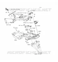 GARDE BOUE ARRI&Egrave;RE pour Kawasaki ZZR1400 ABS