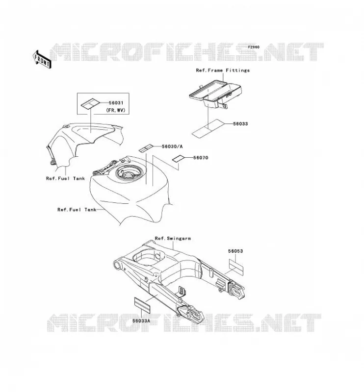 LABEL Kawasaki MOTOS 1400 2009 ZZR1400 ABS  ZX1400D9F