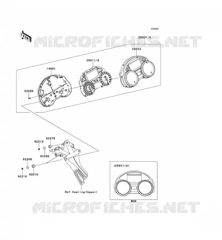 COMPTEURS Kawasaki MOTOS 1400 2012 ZZR1400  ZX1400ECF