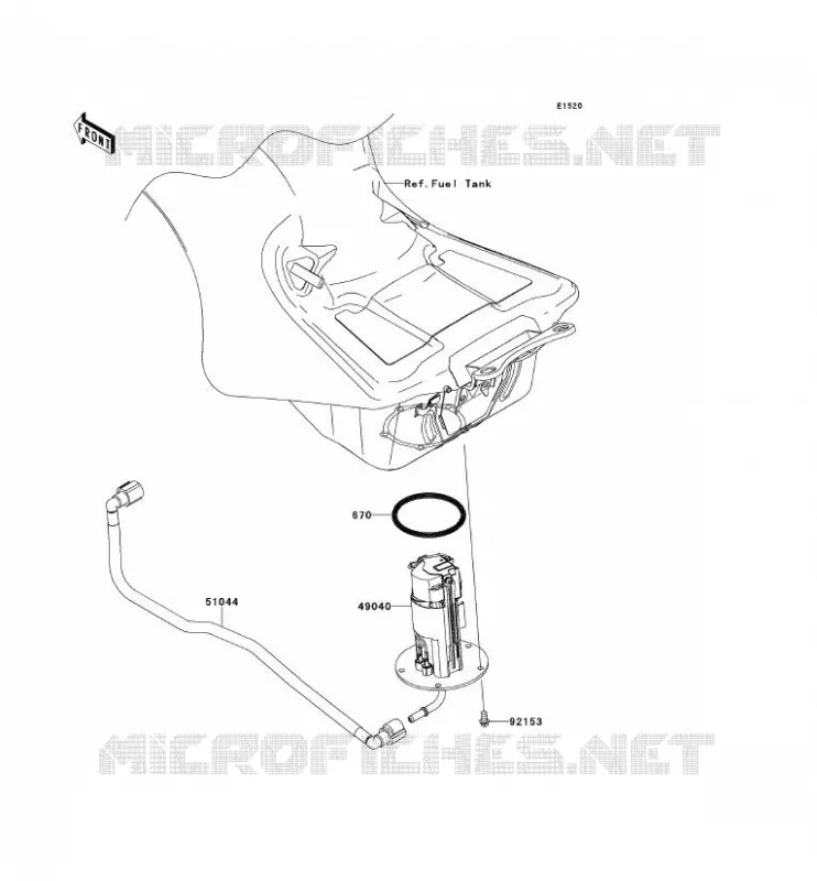 POMPE A ESSENCE Kawasaki MOTOS 1400 2012 ZZR1400  ZX1400ECFA