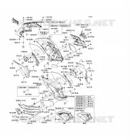 CARENAGE(CENTRALE) pour Kawasaki ZZR1400