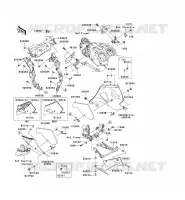 CARENAGE INFERIEUR pour Kawasaki ZZR1400