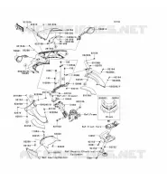 CARENAGE(SUPERIEUR) pour Kawasaki ZZR1400