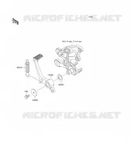 PEDALE DE FREIN/TORQUE LINK pour Kawasaki ZZR1400