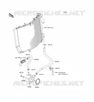 RADIATEUR D'HUILE pour Kawasaki ZZR1400
