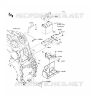 SUPPORT BATTERIE pour Kawasaki ZZR1400