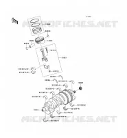 VILEBREQUIN/PISTON pour Kawasaki ZZR1400