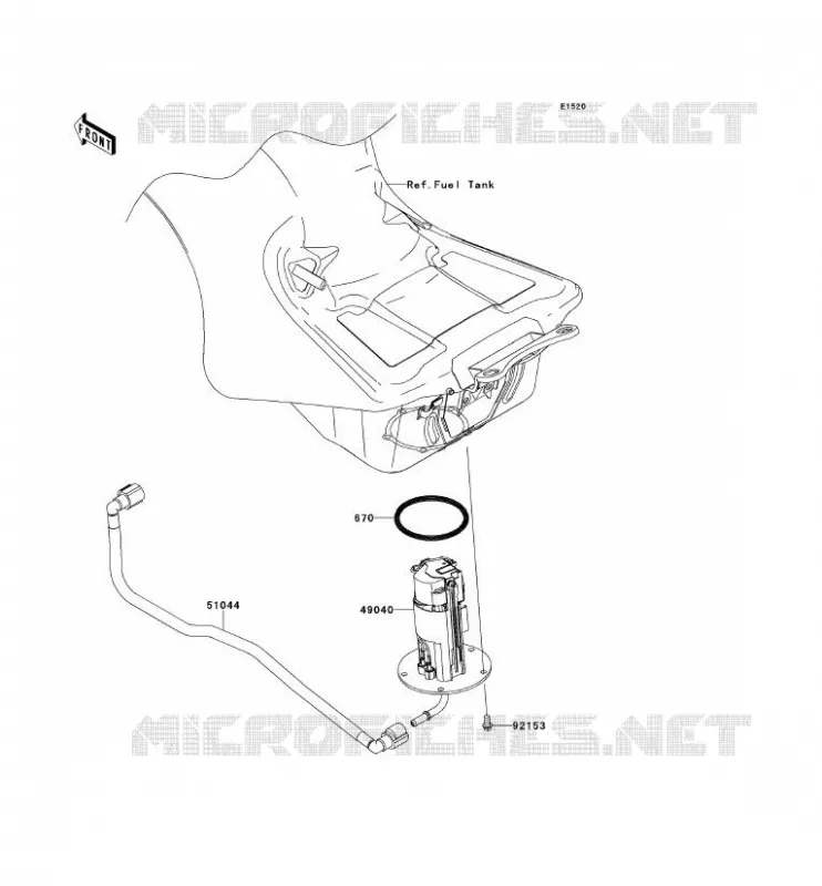 POMPE A ESSENCE Kawasaki MOTOS 1400 2012 ZZR1400 ABS  ZX1400FCF