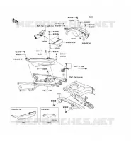 CACHE LAT&Eacute;RAL/GARDE CHAINE pour Kawasaki ZZR1400 ABS