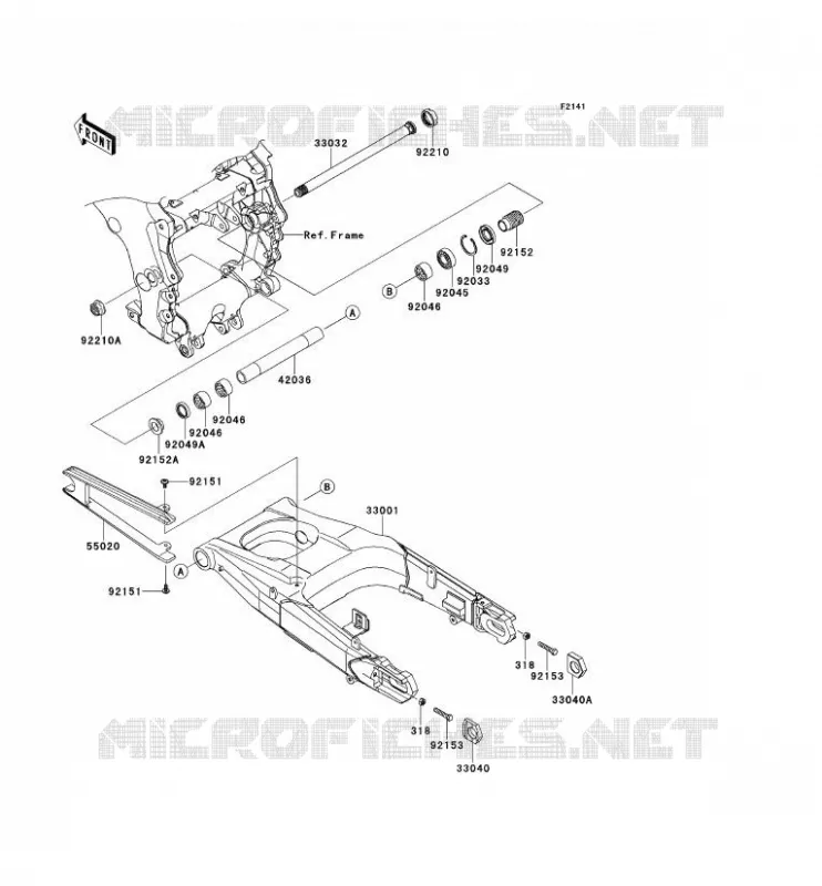 BRAS OSCILLANT Kawasaki MOTOS 1400 2013 ZZR1400 ABS  ZX1400FDF