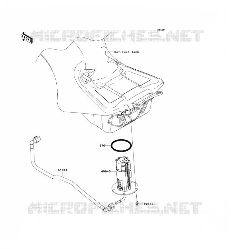 POMPE A ESSENCE Kawasaki MOTOS 1400 2014 ZZR1400 ABS  ZX1400FEF
