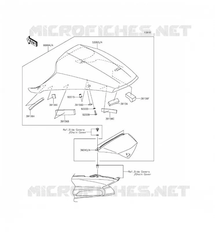 ACCESSOIRE (COUVRE SELLE) Kawasaki MOTOS 1400 2015 ZZR1400 ABS  ZX1400FFF