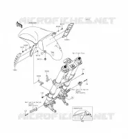 GARDE BOUE AVANT pour Kawasaki ZZR1400 ABS