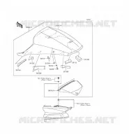 ACCESSOIRE (COUVRE SELLE) pour Kawasaki ZZR1400 ABS