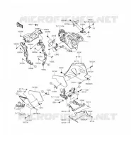 CARENAGE INFERIEUR pour Kawasaki ZZR1400 ABS