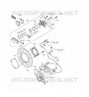 FREIN ARRIERE pour Kawasaki ZZR1400 ABS