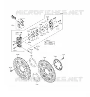FREIN AVANT pour Kawasaki ZZR1400 ABS
