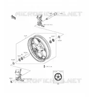 MOYEU AVANT pour Kawasaki ZZR1400 ABS