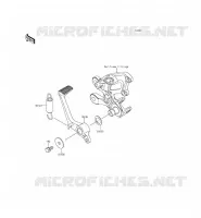PEDALE DE FREIN pour Kawasaki ZZR1400 ABS