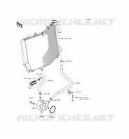 RADIATEUR D'HUILE pour Kawasaki ZZR1400 ABS