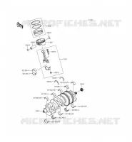 VILEBREQUIN/PISTON pour Kawasaki ZZR1400 ABS