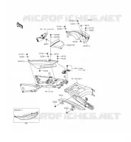 CACHE LAT&Eacute;RAL/GARDE CHAINE pour Kawasaki ZZR1400 ABS