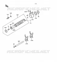BARILLET/FOURCHETTE pour Kawasaki Z400FII