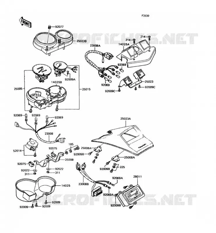 COMPTEURS Kawasaki MOTOS 400 1994 Z400FII  ZX400-C5