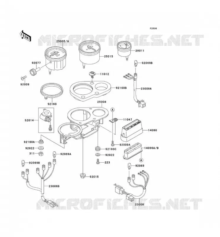 COMPTEURS Kawasaki MOTOS 400 1998 ZXR400  ZX400-L8