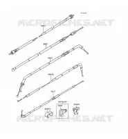 CABLES pour Kawasaki GPX500R