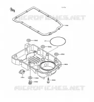 CARTER INFERIEUR pour Kawasaki GPX500R