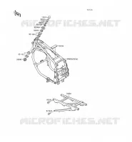 CH&Acirc;SSIS pour Kawasaki GPX500R