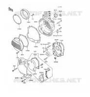COUVERCLES MOTEUR pour Kawasaki GPX500R