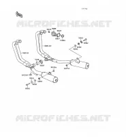 &Eacute;CHAPPEMENT pour Kawasaki GPX500R