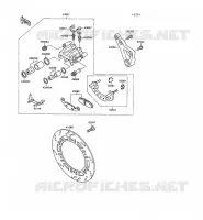 FREIN ARRIERE( ZX500B 000089) pour Kawasaki GPX500R